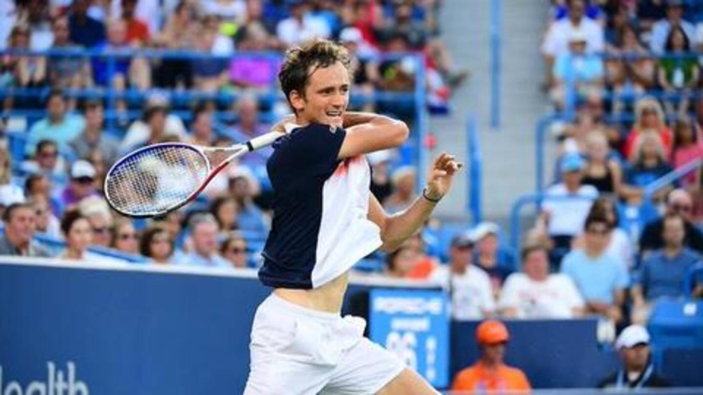 Medvedev stuns Djoker to set up finale date with Goffin Medvedev stuns Djoker to set up finale date with Goffin