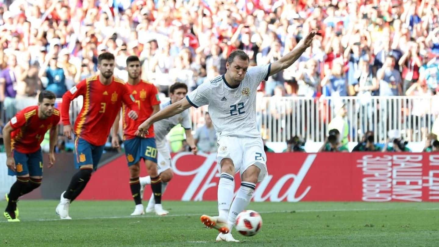 FIFA World Cup 2018: Russia stun Spain to reach quarters