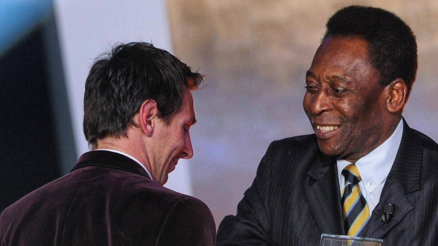 Lionel Messi equals Pele's scoring record for a single club