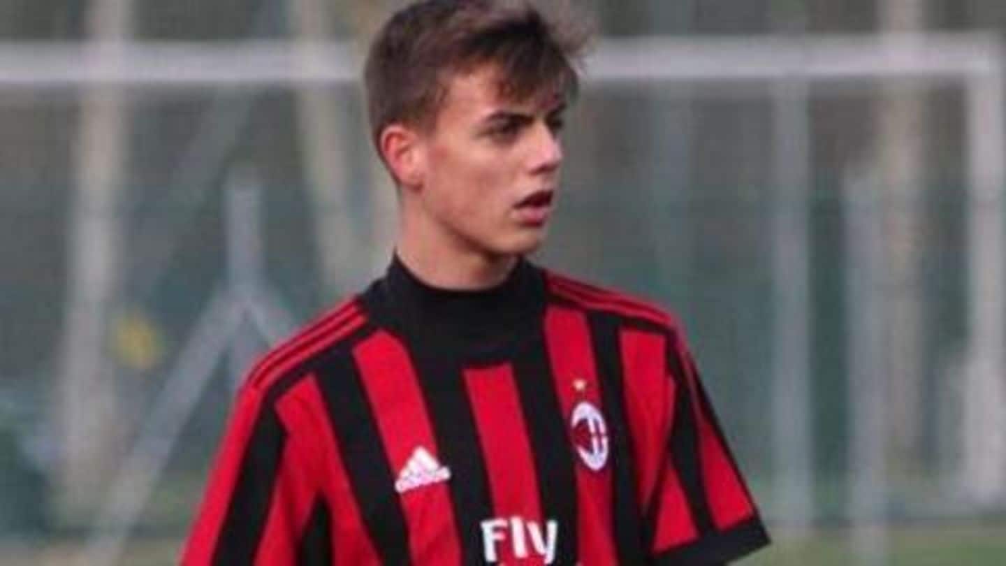 Who is AC Milan's 18-year-old player Daniel Maldini?