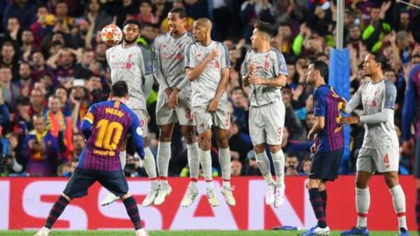 Messi's free-kick helped him win Goal of the Season Messi's free-kick helped him win Goal of the Season