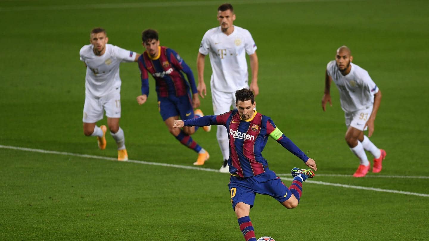Messi is the first player to achieve this UCL feat Messi is the first player to achieve this UCL feat