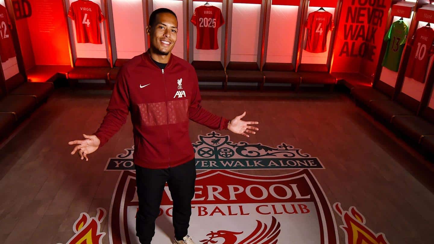 Virgil van Dijk signs new Liverpool deal until 2025