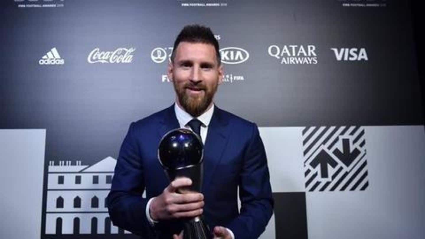 Lionel Messi wins best men's player of the year award