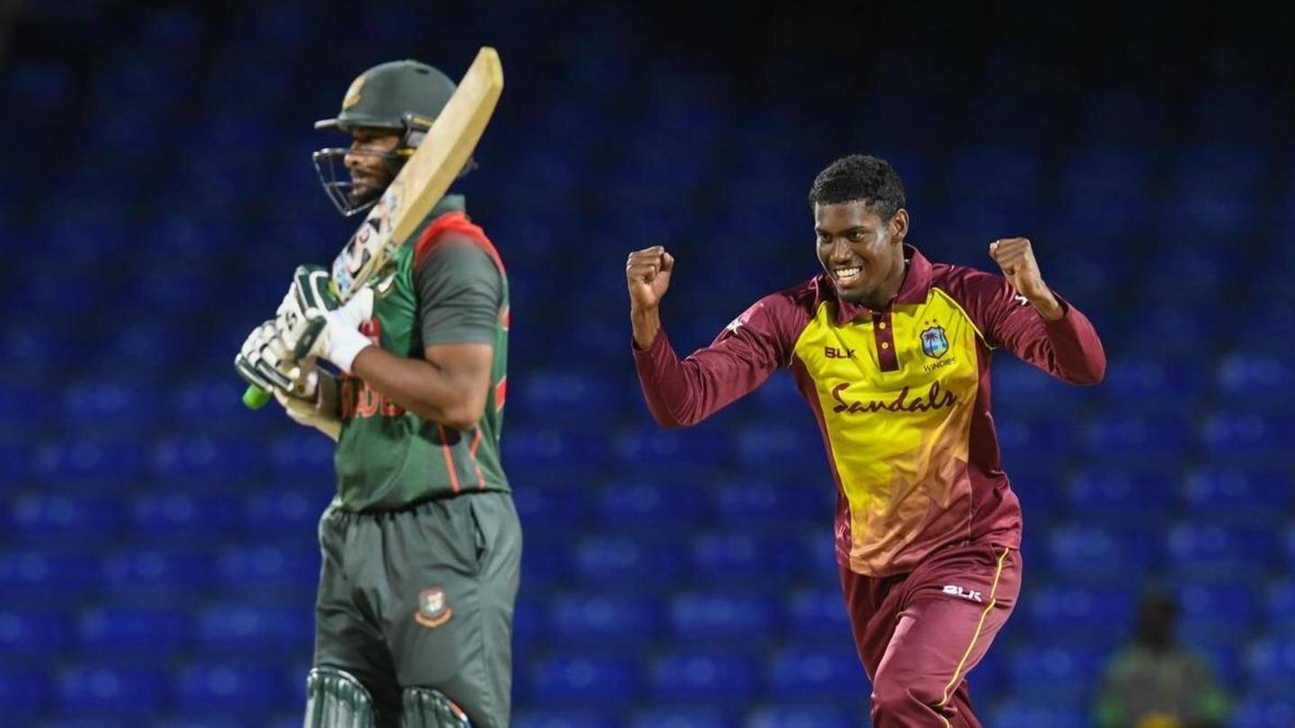 West Indies thrash Bangladesh in a rain-curtailed T20I