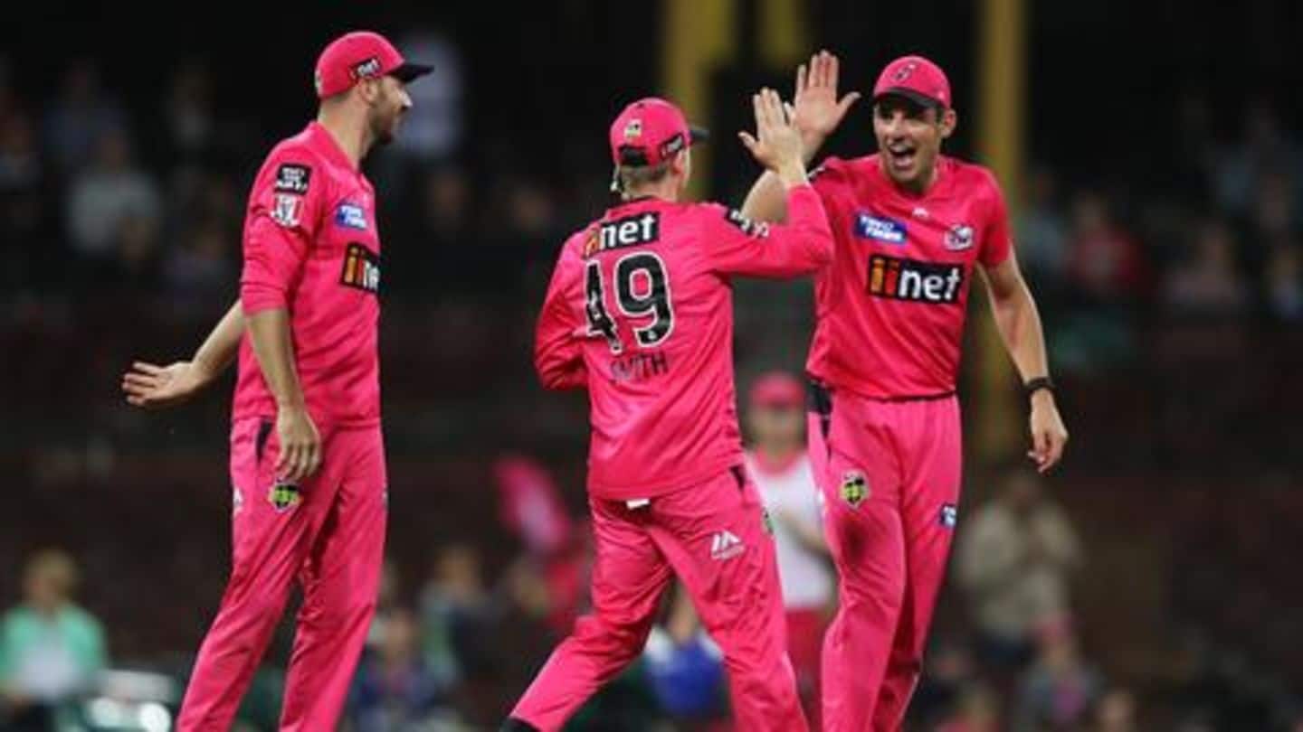 BBL 2019-20 final: Sydney Sixers lift title in rain-curtailed match