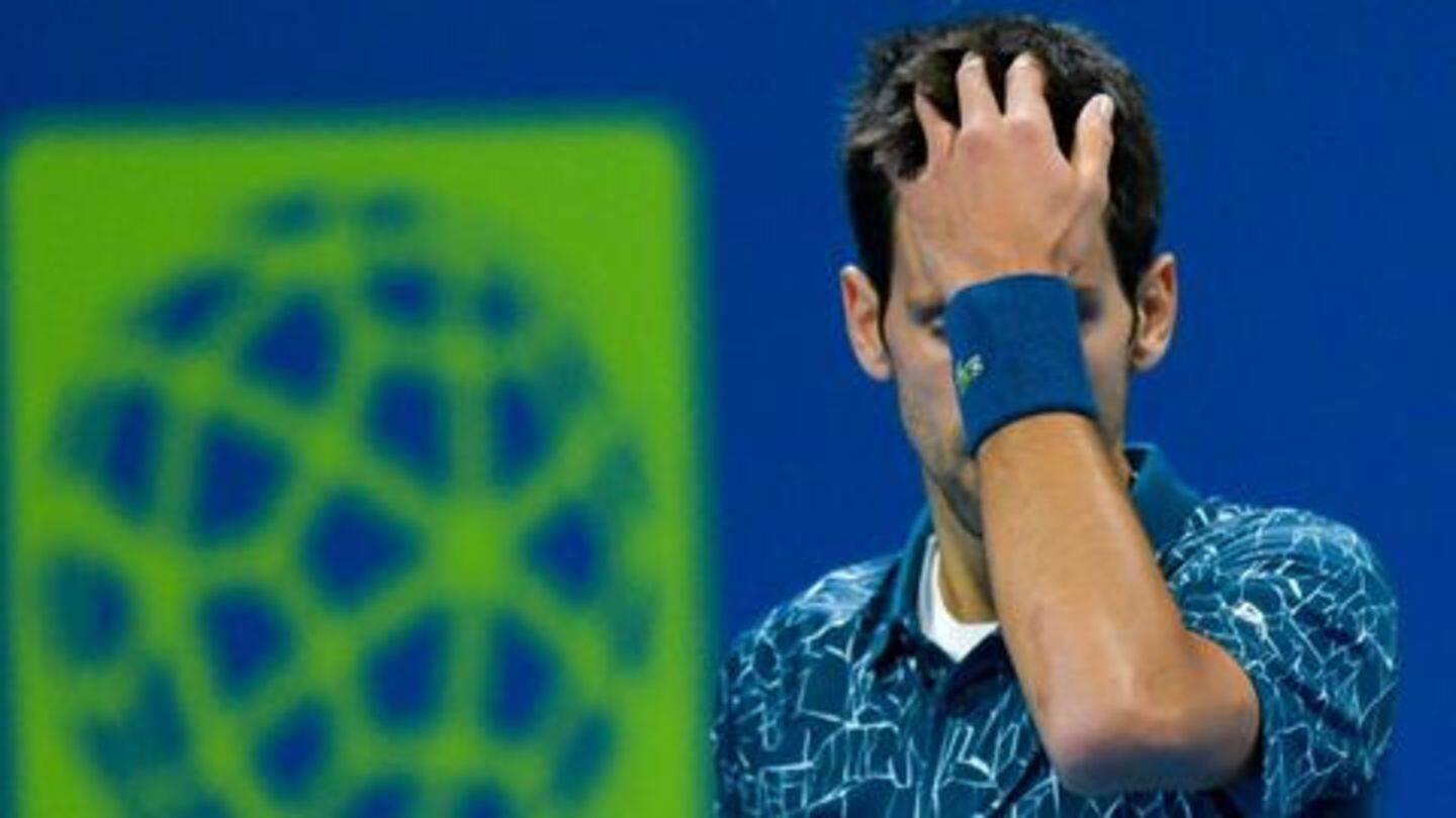 Djokovic lashes out at a reporter Djokovic lashes out at a reporter