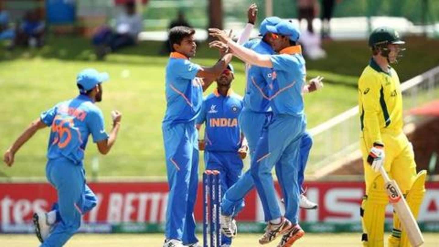India beat Australia in ICC U-19 World Cup