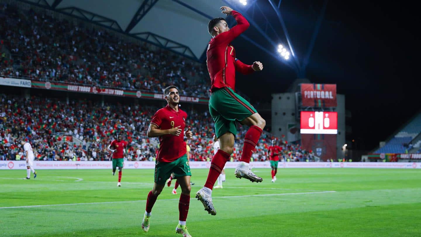 Cristiano Ronaldo scores on record 181st international appearance: Key numbers