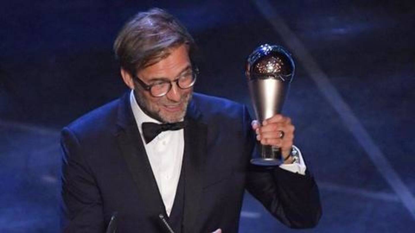 Klopp pips Pochettino and Guardiola for best coach award Klopp pips Pochettino and Guardiola for best coach award