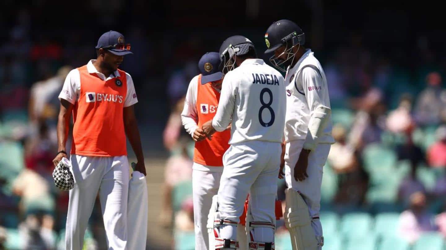 SCG Test: Pant and Jadeja suffer injuries on Day 3 SCG Test: Pant and Jadeja suffer injuries on Day 3