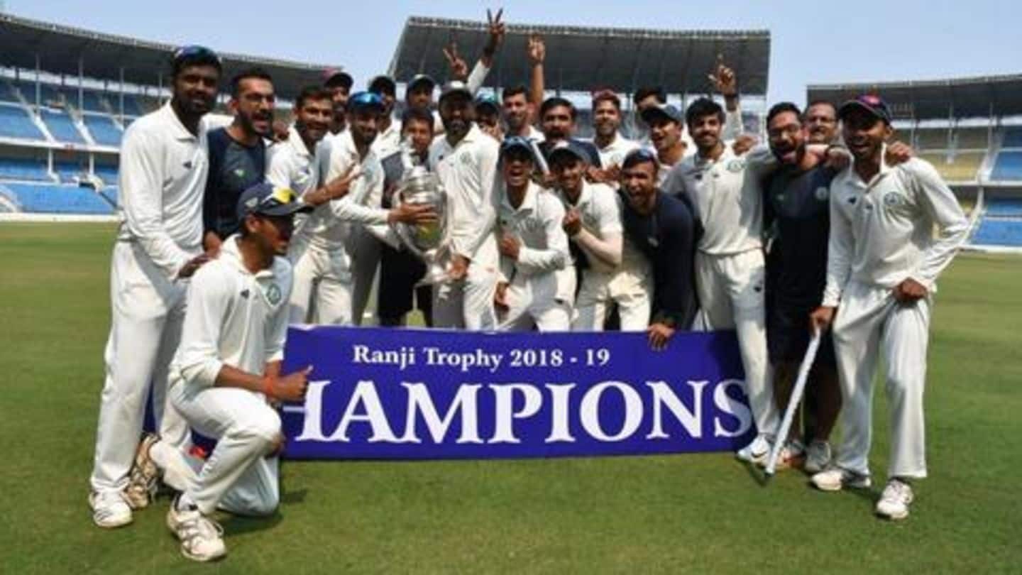 High-flying Vidarbha lift their second consecutive Ranji Trophy