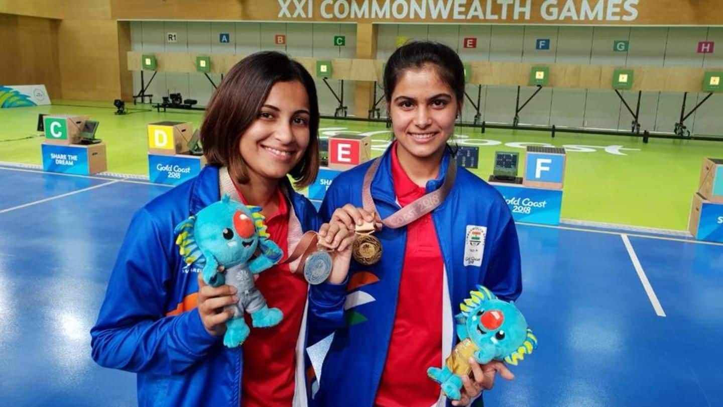 21st Commonwealth Games: Manu Bhaker smashes records, wins gold