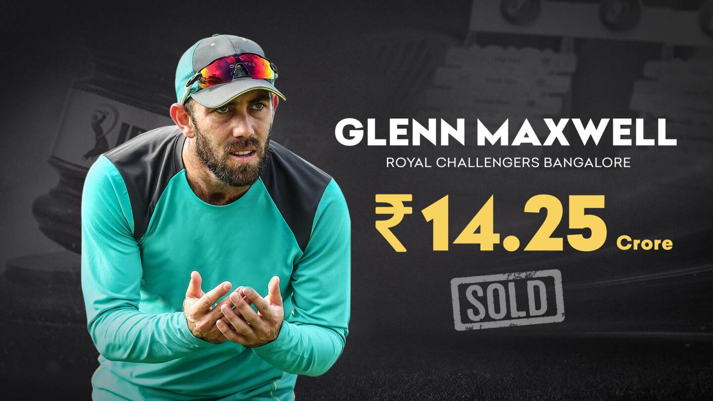 RCB spend heavy on Maxwell and Jamieson RCB spend heavy on Maxwell and Jamieson