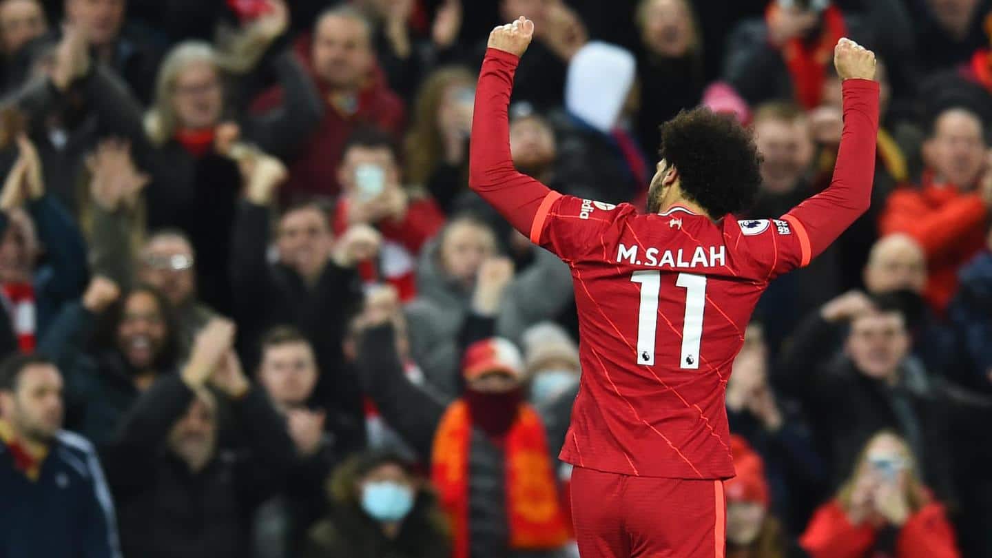 Premier League: Mohamed Salah equals Jamie Vardy's record