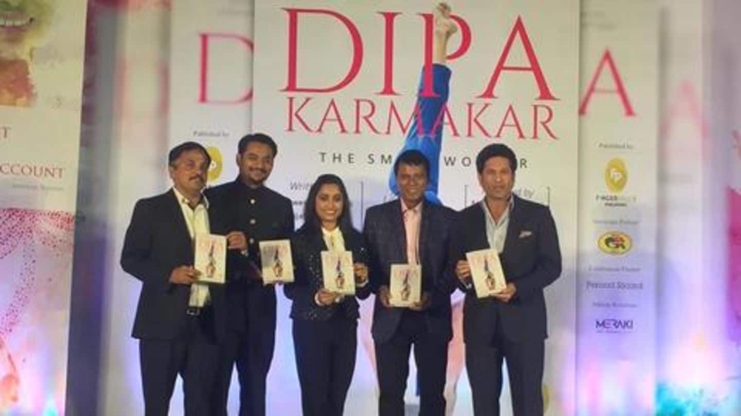 Sachin Tendulkar launches gymnast Dipa Karmakar's biography