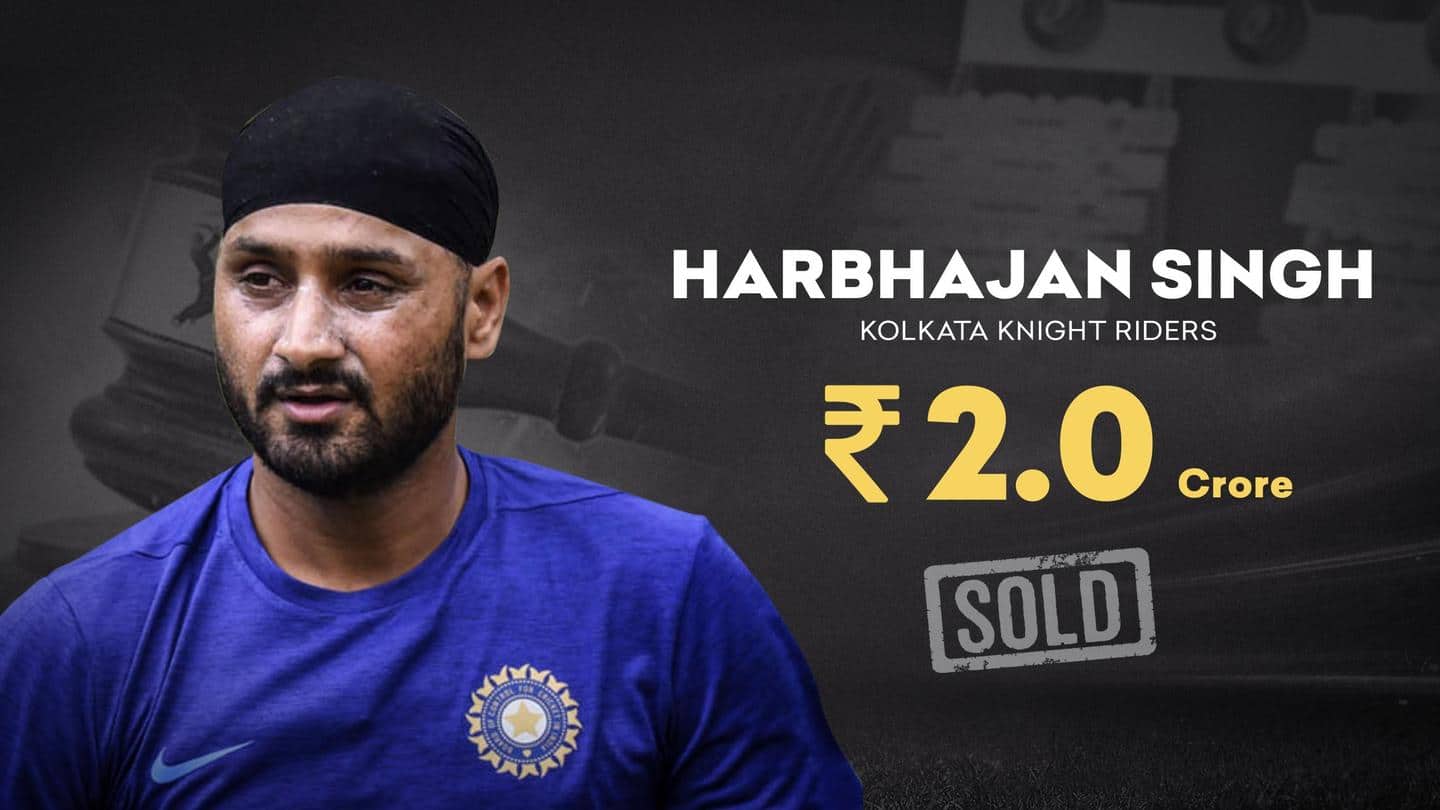 IPL Auction: Harbhajan Singh to feature for KKR