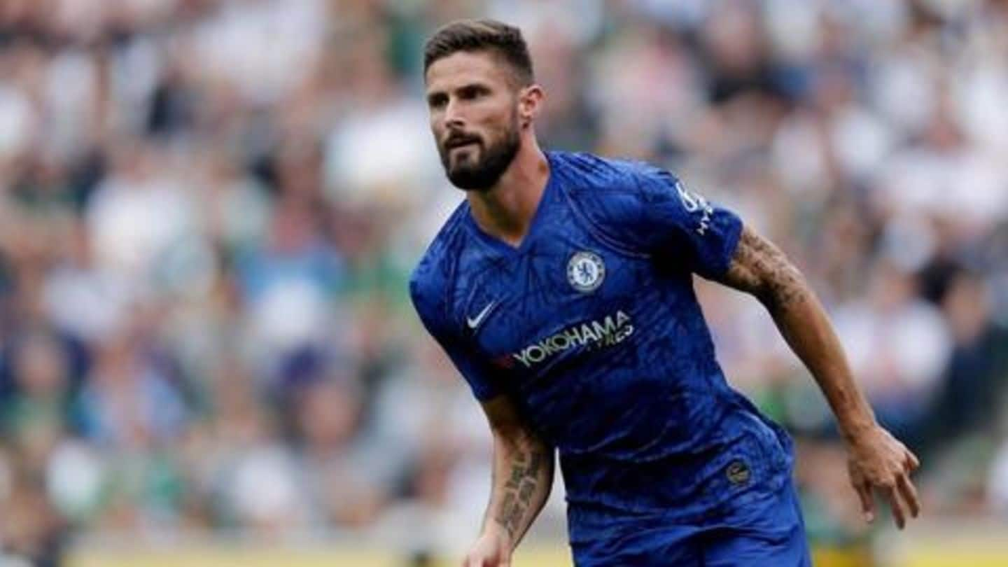 Chelsea extend Olivier Giroud's contract until 2020-21