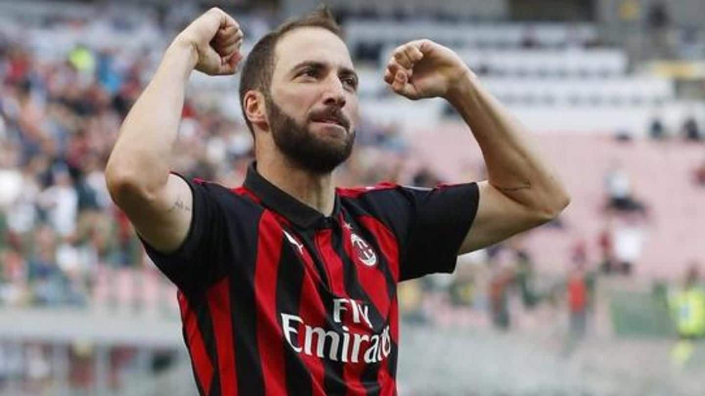 Juventus kicked me out, says Milan forward Gonzalo Higuain