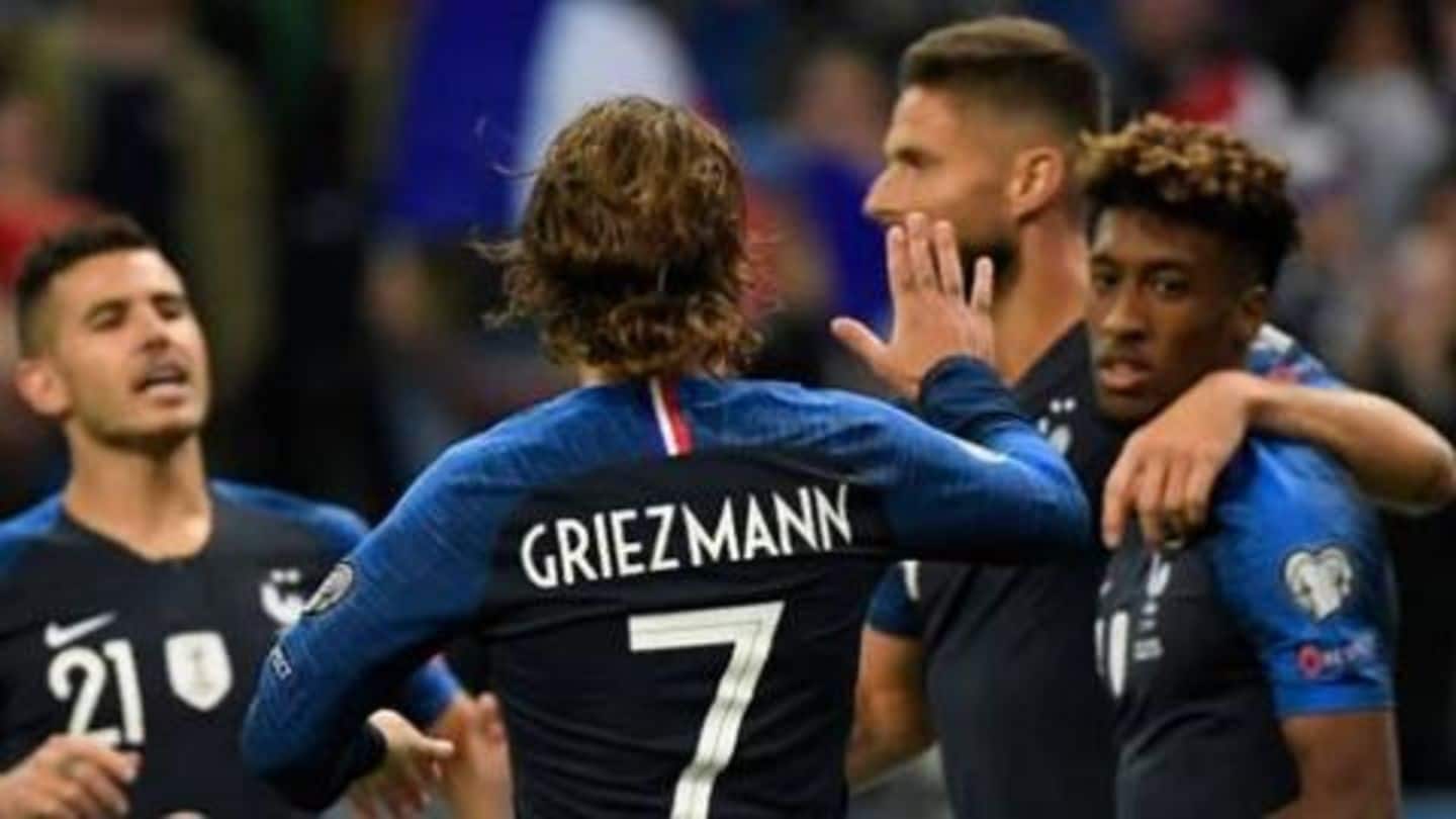 World champions France rout Albania World champions France rout Albania