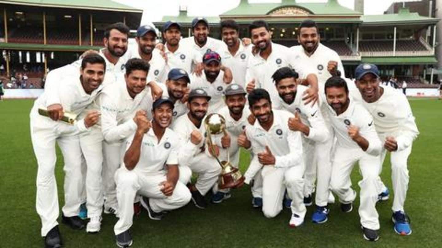 BCCI announces cash prizes for India after win against Aussies