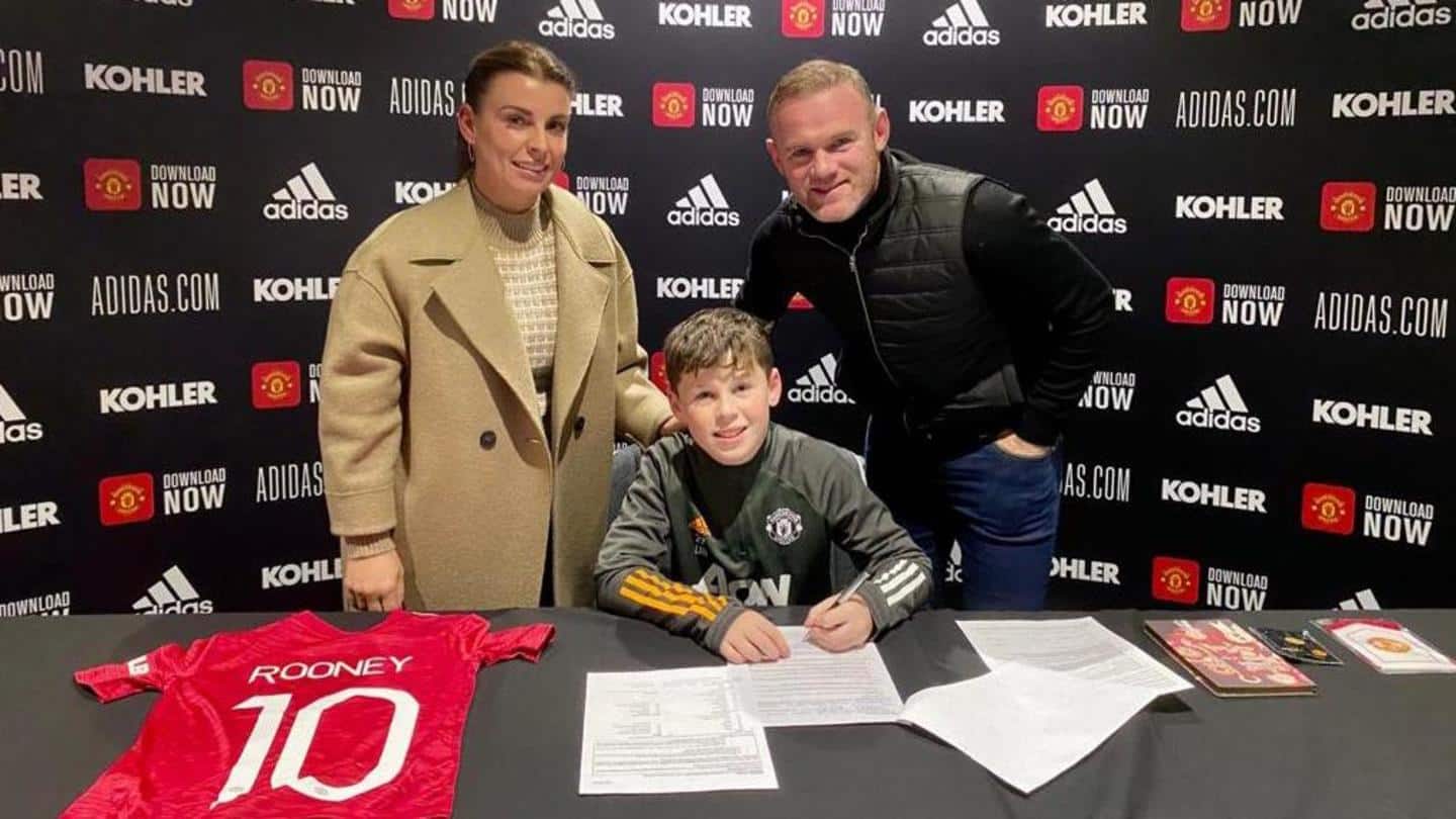 Wayne Rooney's 11-year-old son Kai signs for Manchester United academy