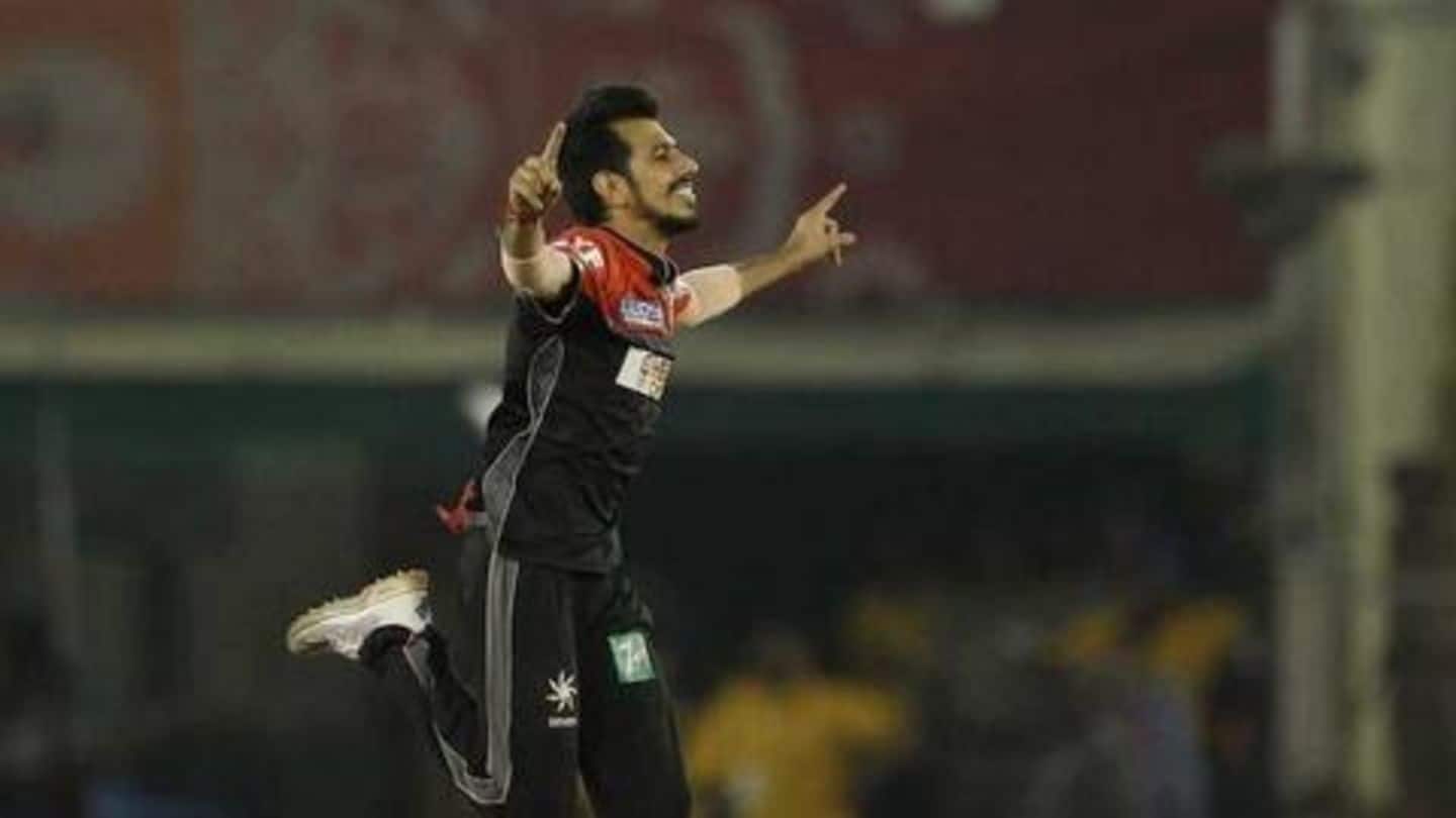 Chahal leads the show with the ball Chahal leads the show with the ball