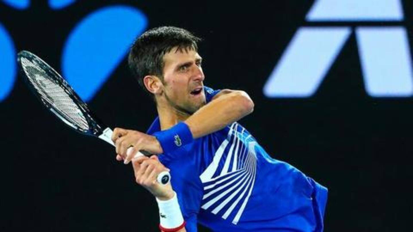 Djokovic books first AUS Open final since 2016 Djokovic books first AUS Open final since 2016