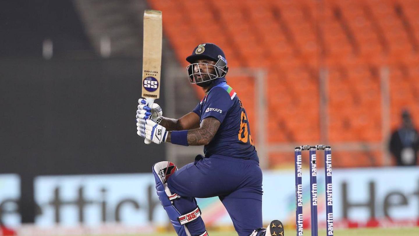Surya presents his case with a 32-run cameo, Pandya excels Surya presents his case with a 32-run cameo, Pandya excels