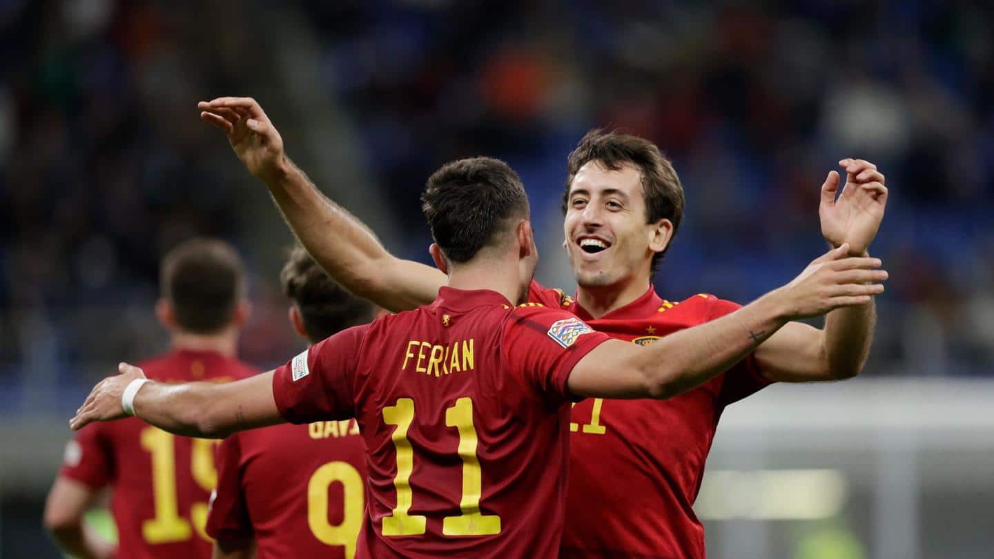 Spain beat Italy, reach UEFA Nations League final: Records broken