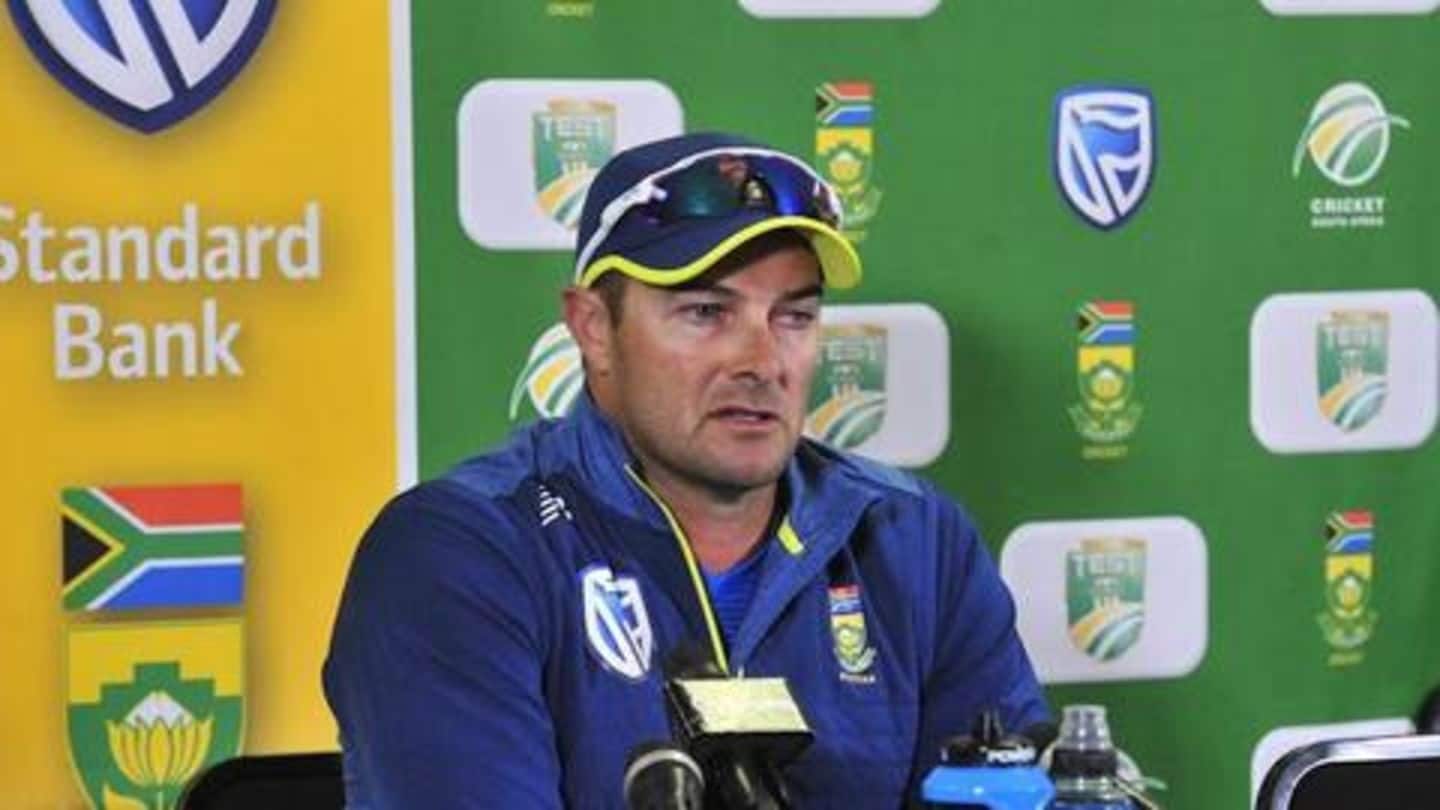 Boucher disappointed with South Africa's performance against England and Australia