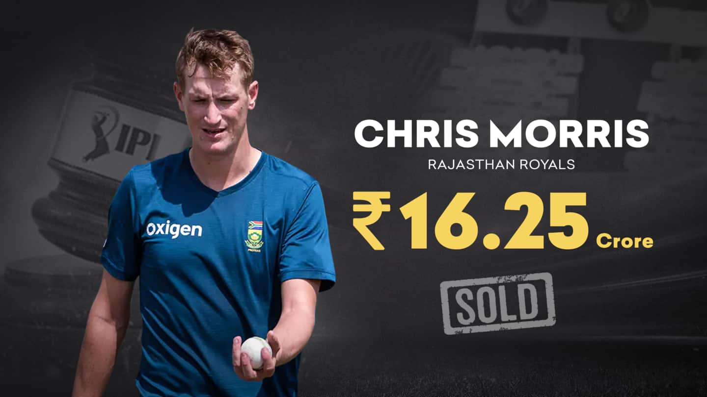 #IPLAuction2021: Morris becomes the most expensive player in IPL's history