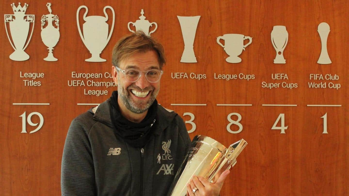 Liverpool manager Jurgen Klopp named LMA Manager of the Year