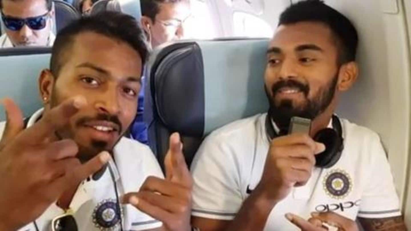 Pandya, Rahul were suspended before the ODI series against Australia Pandya, Rahul were suspended before the ODI series against Australia
