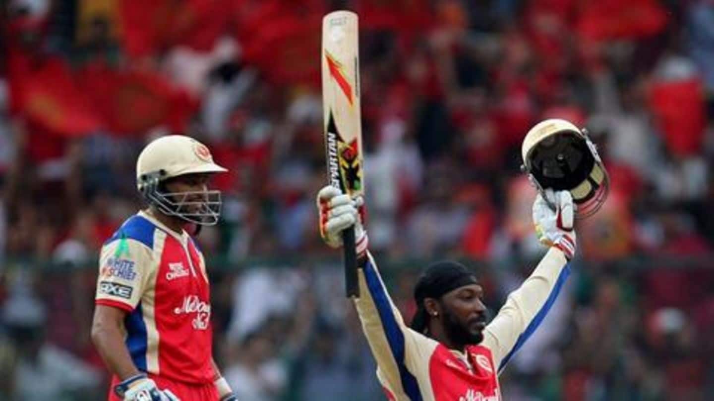 #ThisDayThatYear: Chris Gayle smashes 175* for RCB in IPL