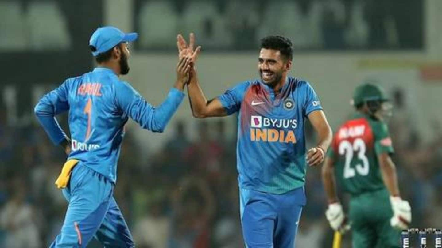 Sensational Deepak Chahar bags second hat-trick in three days