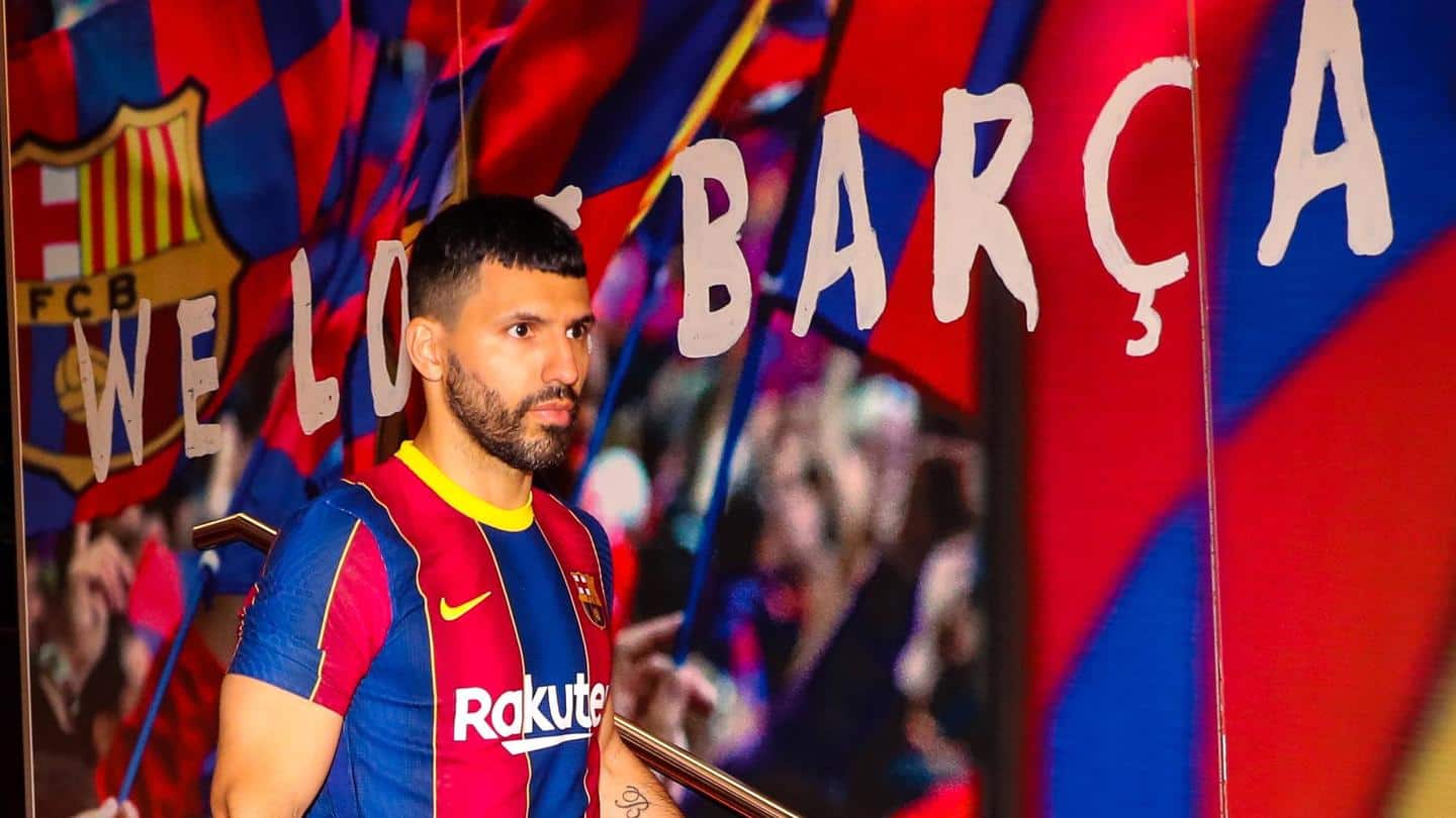 Barcelona sign Sergio Aguero on a two-year contract