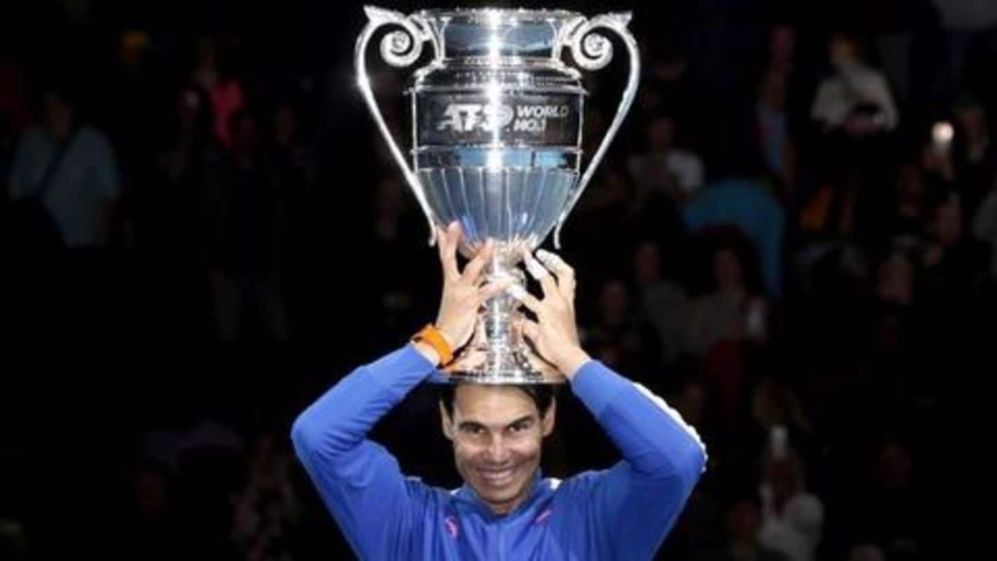 Rafael Nadal finishes as year-end No. 1 in ATP Rankings