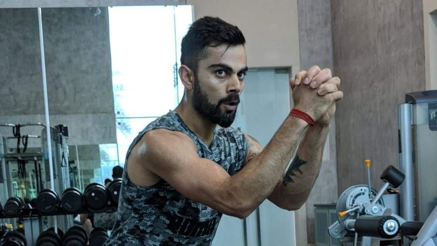 Virat Kohli shares his fitness regime on Twitter | NewsBytes