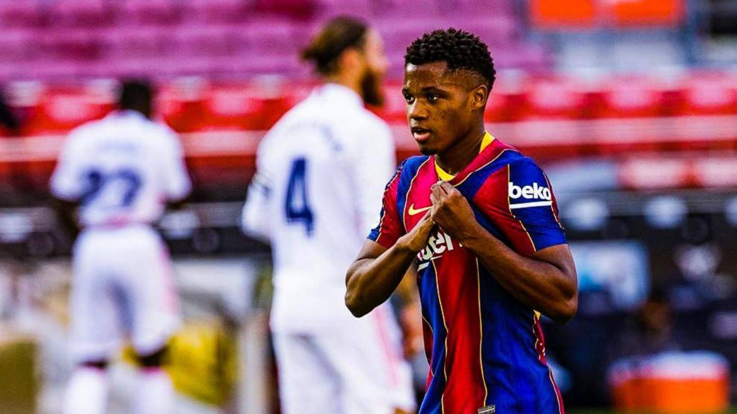 Fati becomes the youngest player to score in El Clasico Fati becomes the youngest player to score in El Clasico