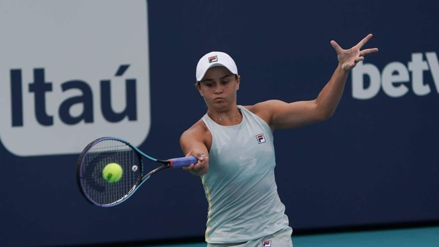 Miami Open: Top seeds Ashleigh Barty, Daniil Medvedev progress