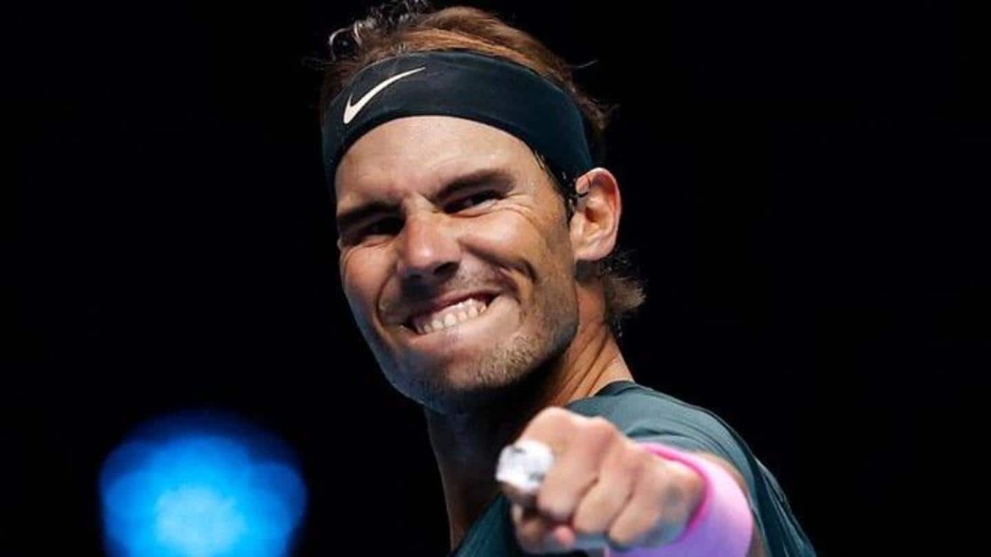 Nadal ecstatic after overcoming Tsitsipas Nadal ecstatic after overcoming Tsitsipas