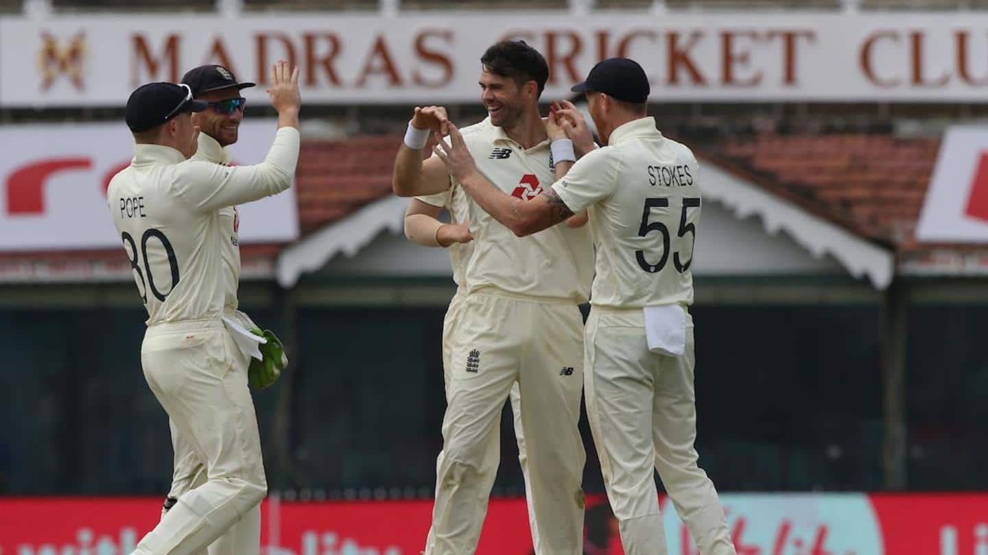 India vs England: James Anderson's heroics see visitors on top