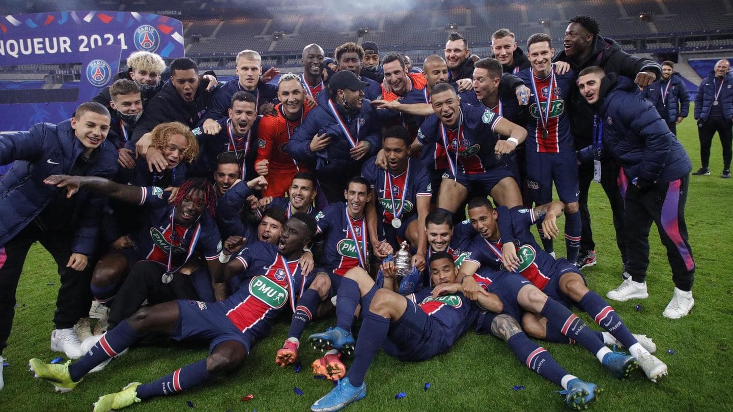 PSG beat Monaco 2-0 to win French Cup: Records broken
