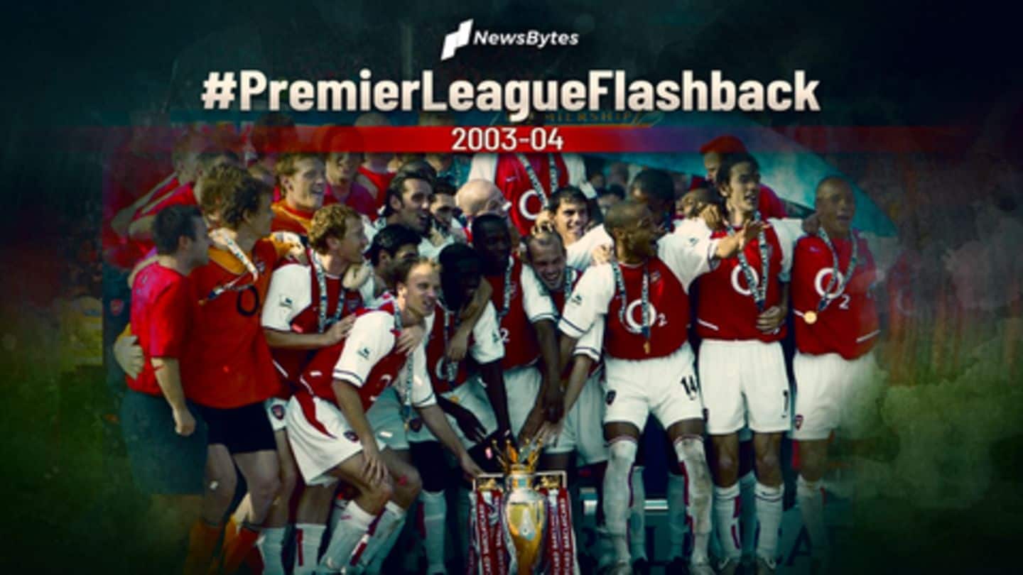 Premier League flashback: Statistical analysis of the 2003-04 season