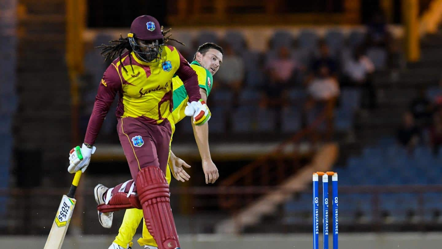 WI win third T20I against Australia, seal series: Records broken