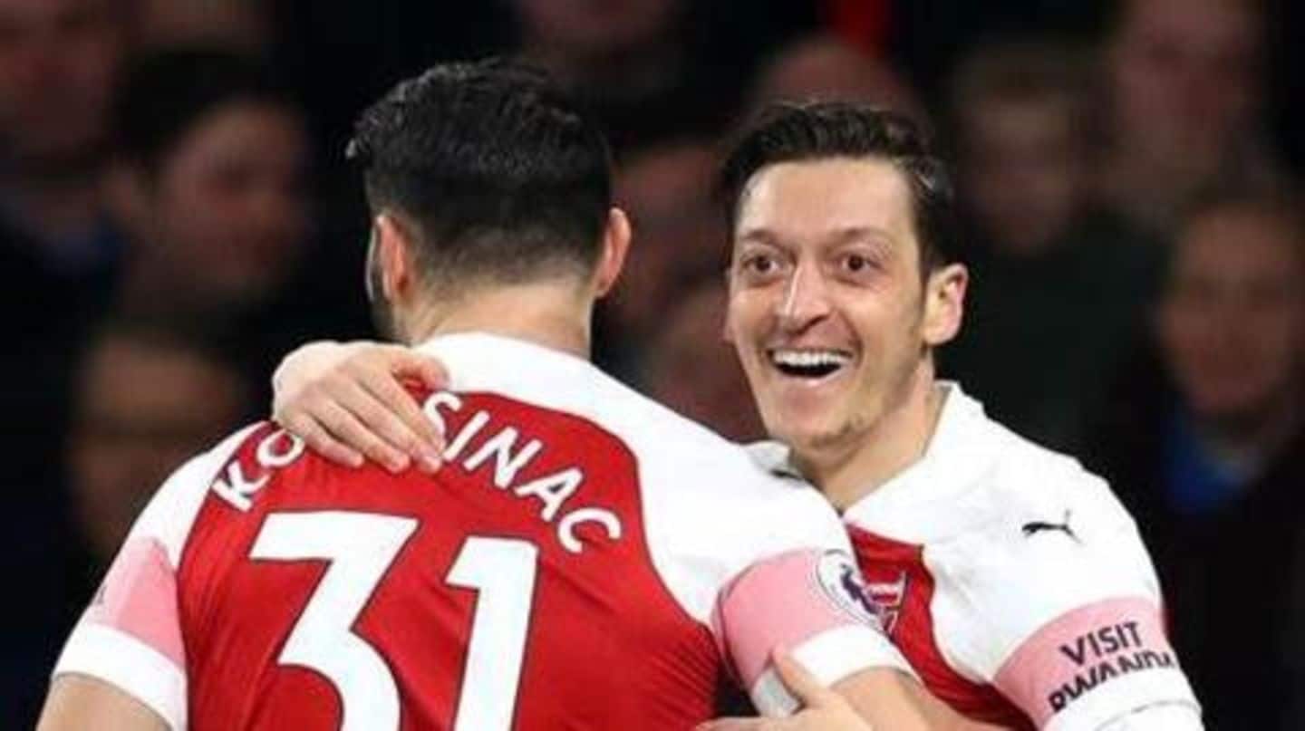 Two charged over incident linked to Arsenal's Ozil and Kolasinac