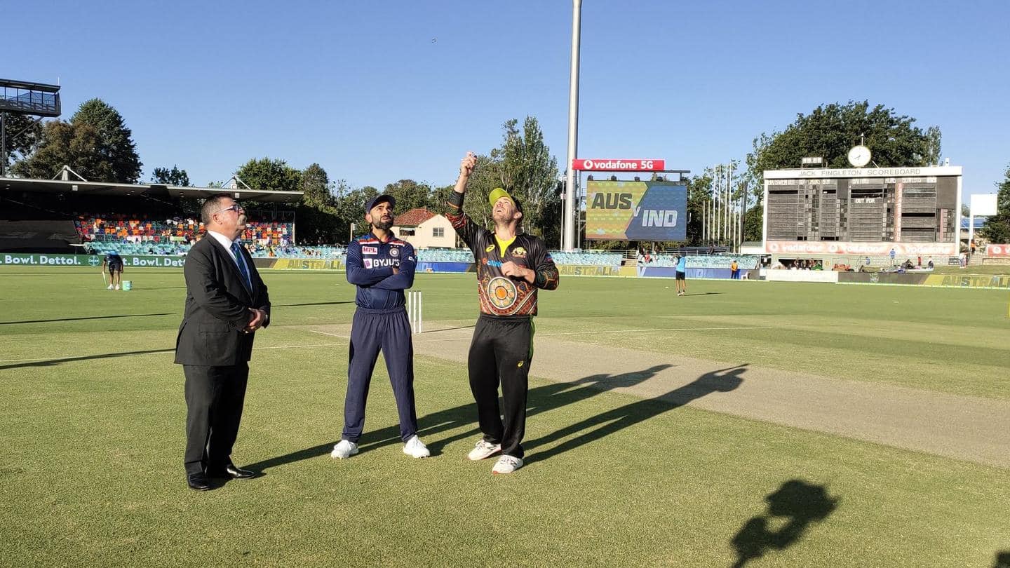 Australia win toss, elect to field first in first T20I