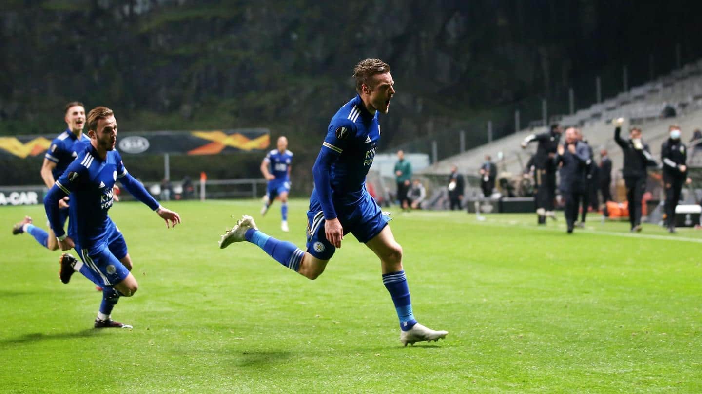 Jamie Vardy inspires Leicester to the next round Jamie Vardy inspires Leicester to the next round