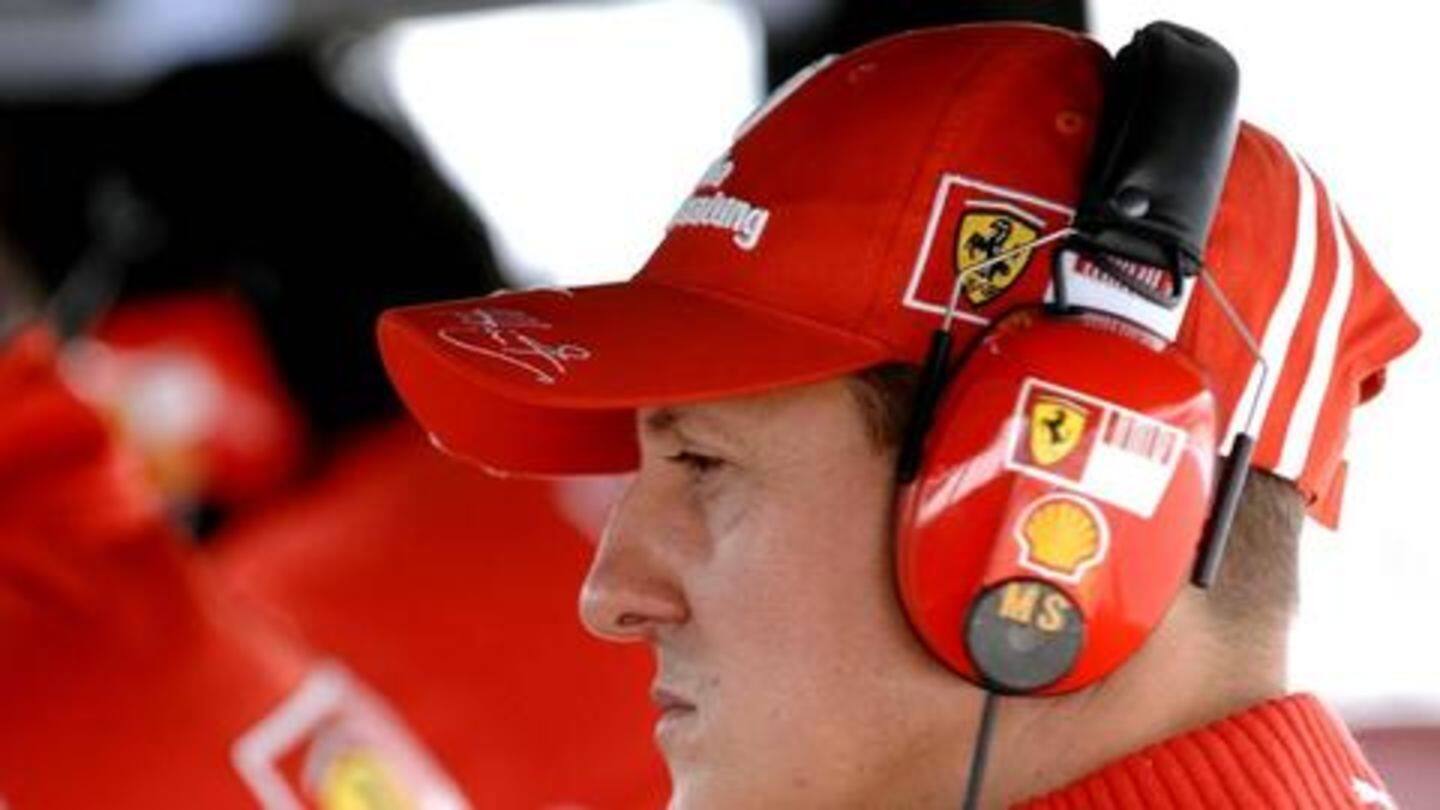 Schumacher was set to leave hospital on Wednesday Schumacher was set to leave hospital on Wednesday